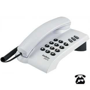 TELEFONE COM FIO INTELBRAS PLENO COM CHAVE CINZA - 4080058